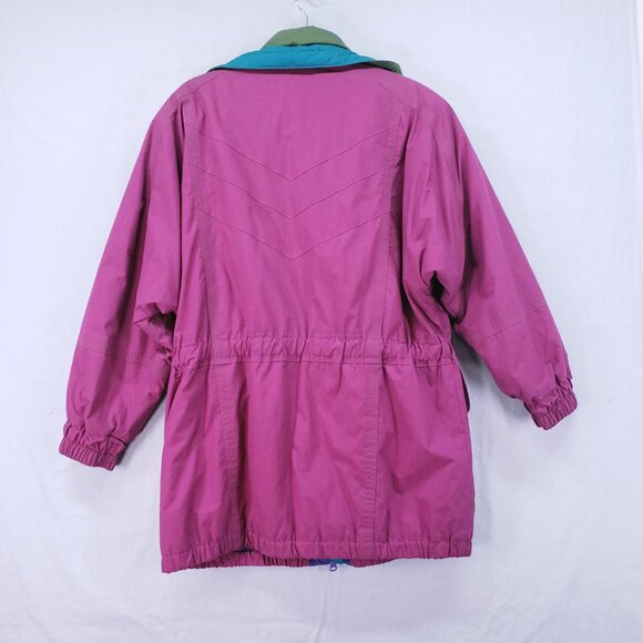 Vintage London Fog Thinsulate Multicolor Colorful Winter Ski Puffer Jacket Med - Picture 12 of 16